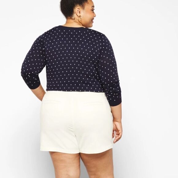 41 HAWTHORN Rosabel Mid Rise Short White 18W Nwt - Picture 2 of 10